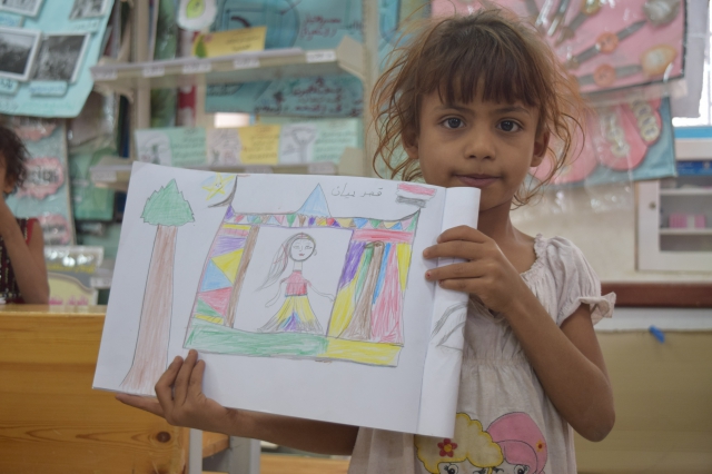 مشروع الدعم النفسي للأطفال النازحين في مركز خير الله 
